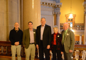 Boone County Farm Bureau visits the State House. Shown with Senator Phil Boots.
