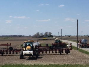 Getting the planters ready to roll. 